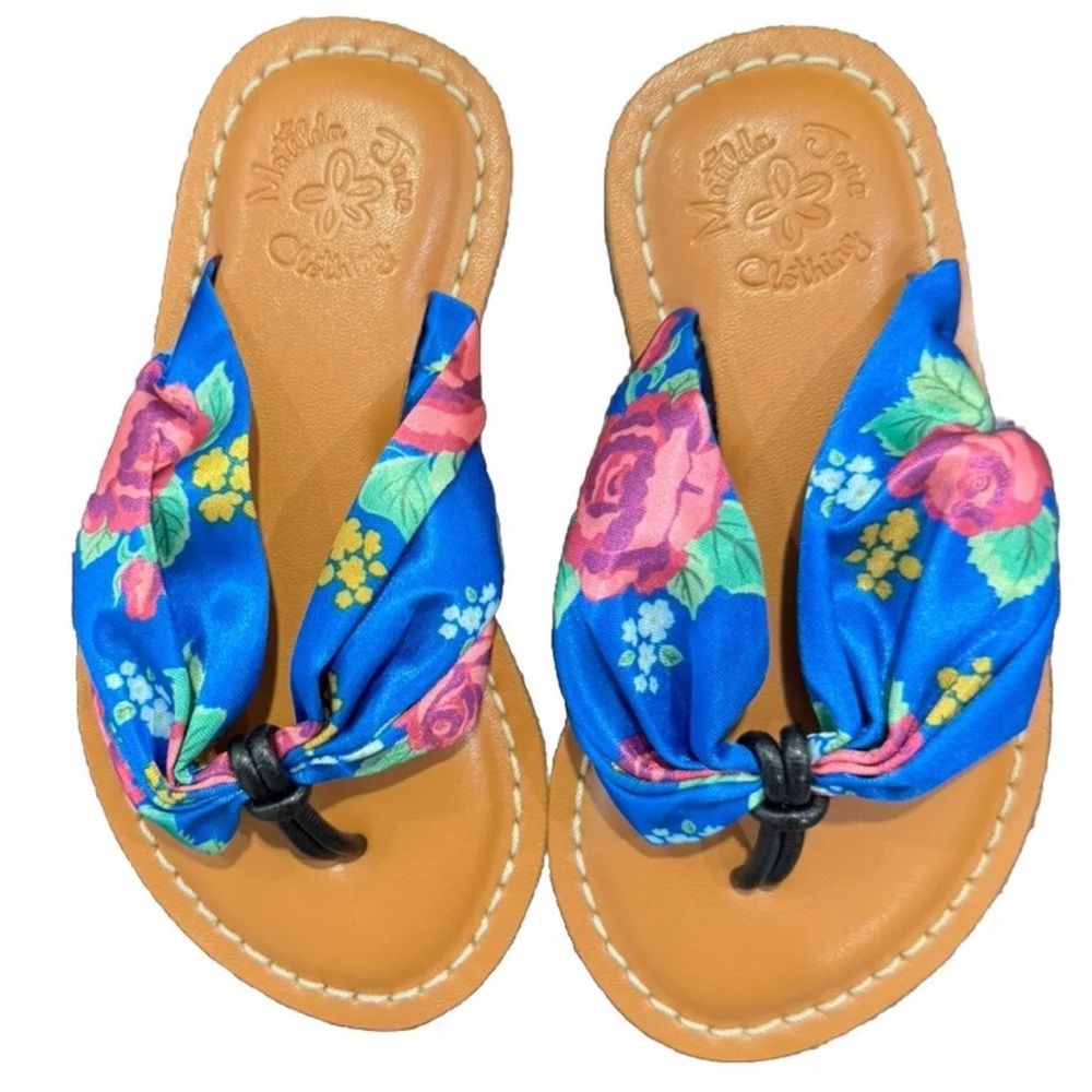 Matilda Jane The Seashore Floral Sandals Toddler Size 8